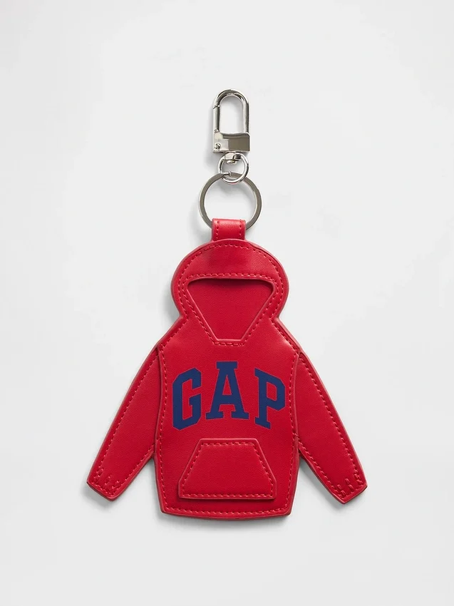 Ciondolo per borsa con felpa con cappuccio e logo