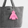 Ciondolo per borsa con felpa con cappuccio e logo