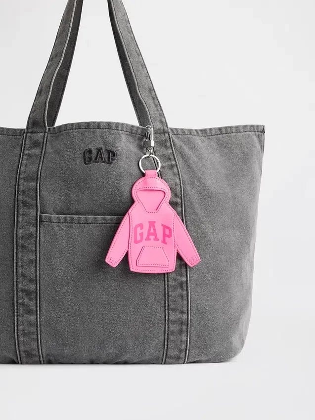 Ciondolo per borsa con felpa con cappuccio e logo