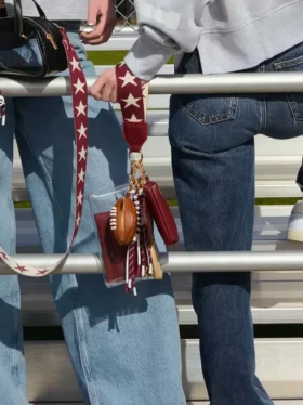Ciondolo per borsa Shiraleah a forma di pallone da football