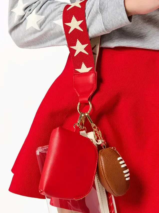 Ciondolo per borsa Shiraleah a forma di pallone da football