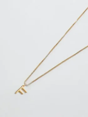 Collana Admiral Row con iniziale delicata in oro
