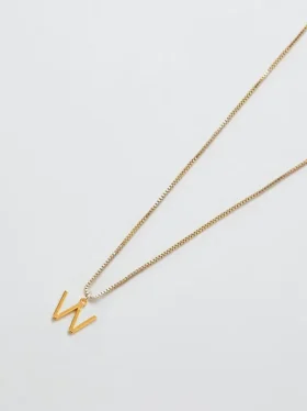 Collana Admiral Row con iniziale delicata in oro