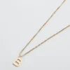 Collana Admiral Row con iniziale delicata in oro