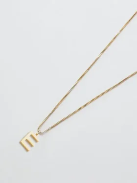 Collana Admiral Row con iniziale delicata in oro