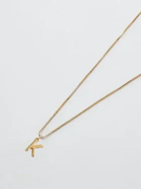Collana Admiral Row con iniziale delicata in oro