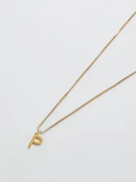 Collana Admiral Row con iniziale delicata in oro