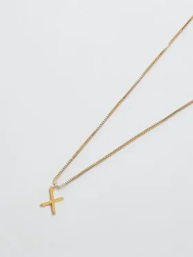 Collana Admiral Row con iniziale delicata in oro