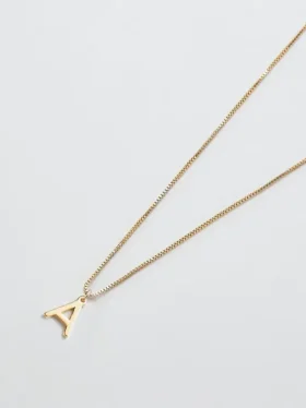 Collana Admiral Row con iniziale delicata in oro