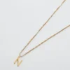Collana Admiral Row con iniziale delicata in oro