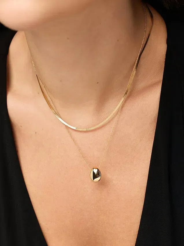 Collana Mini Pebble in oro di Ana Luisa
