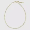 Collana Tennis Hart con montatura a castone