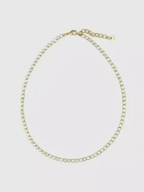 Collana Tennis Hart con montatura a castone