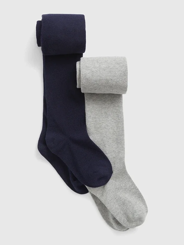 Collant basic in maglia per bambini (confezione da 2)