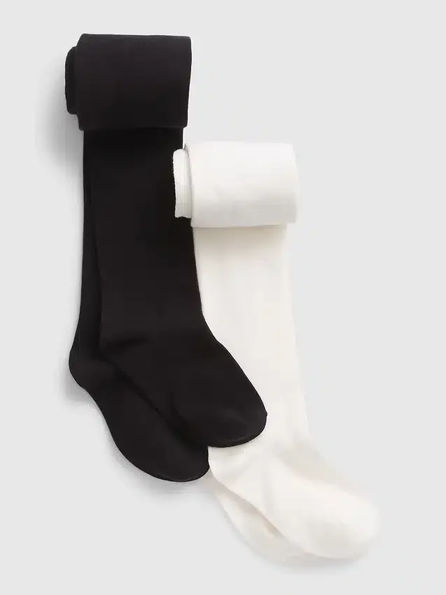 Collant basic in maglia per bambini (confezione da 2)