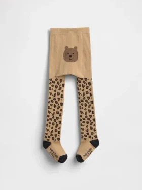 Collant con orsetto leopardo per neonato & bebè