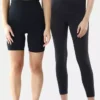 Confezione da due con leggings post-parto e pantaloncini da ciclismo Ingrid e Isabel
