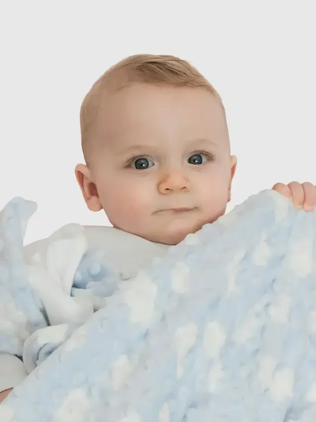 Copertina "Little Blue Cozy Cloud" in bambù