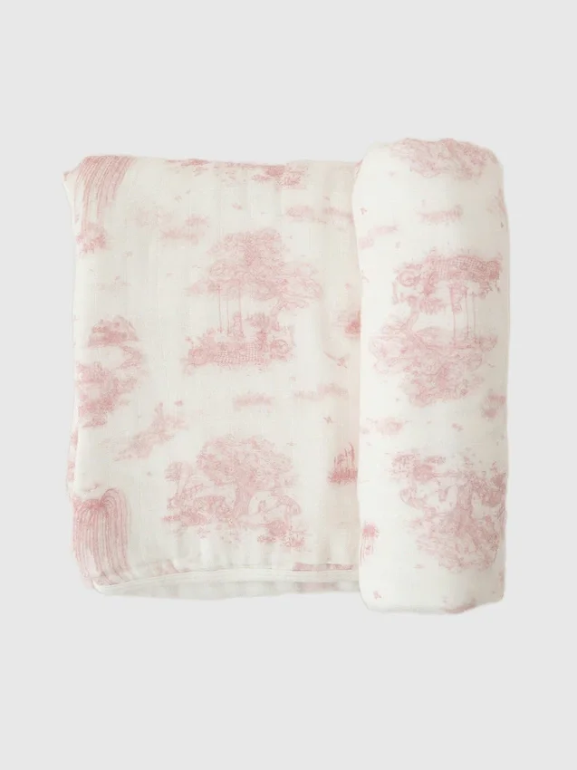 Copertina per neonati in bambù "Spring Toile" di The Gilded Bird