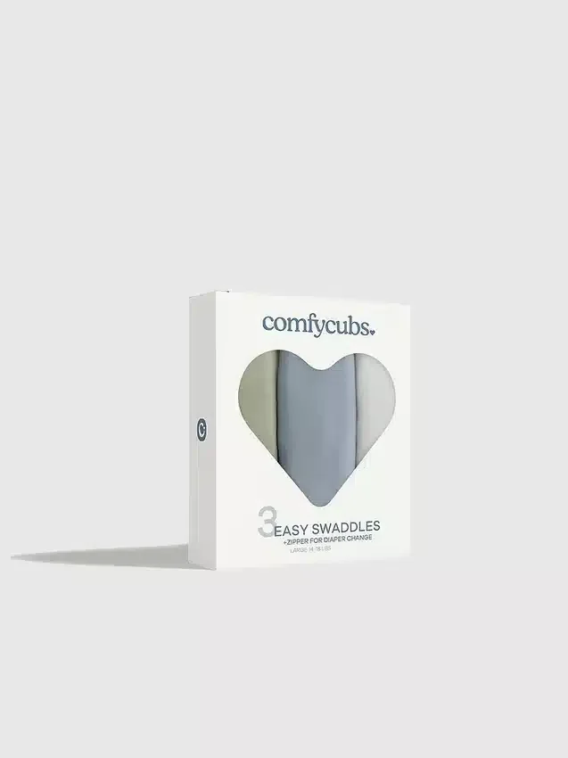 Copertine avvolgenti Easy Swaddle di Comfy Cubs con cerniera