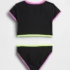 Costume da bagno a due pezzi con rash guard per bambini