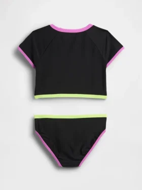 Costume da bagno a due pezzi con rash guard per bambini