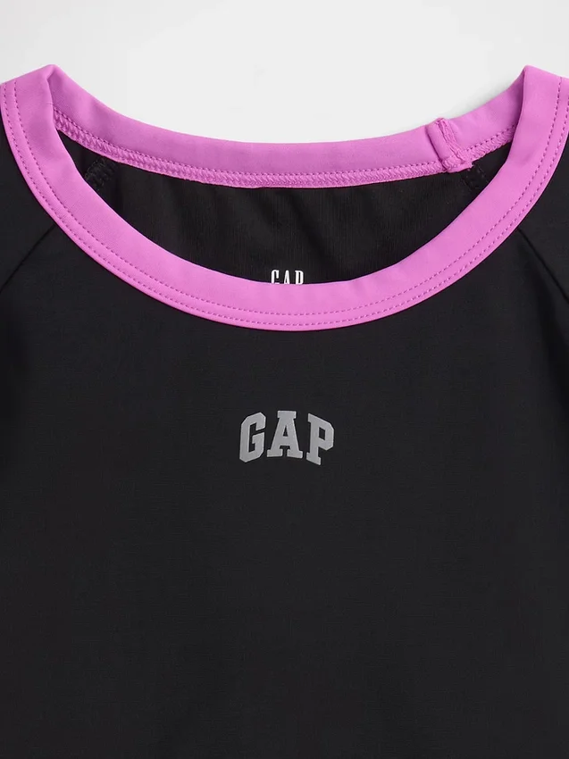Costume da bagno a due pezzi con rash guard per bambini