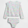Costume da bagno a due pezzi con rash guard per neonato & bebè