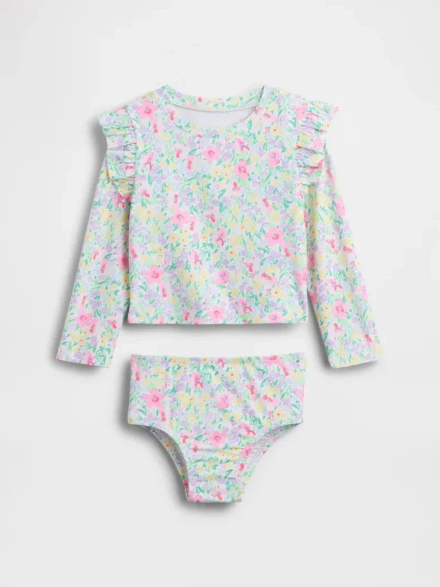 Costume da bagno a due pezzi con rash guard per neonato & bebè