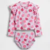 Costume da bagno a due pezzi con rash guard per neonato & bebè