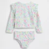 Costume da bagno a due pezzi con rash guard per neonato & bebè