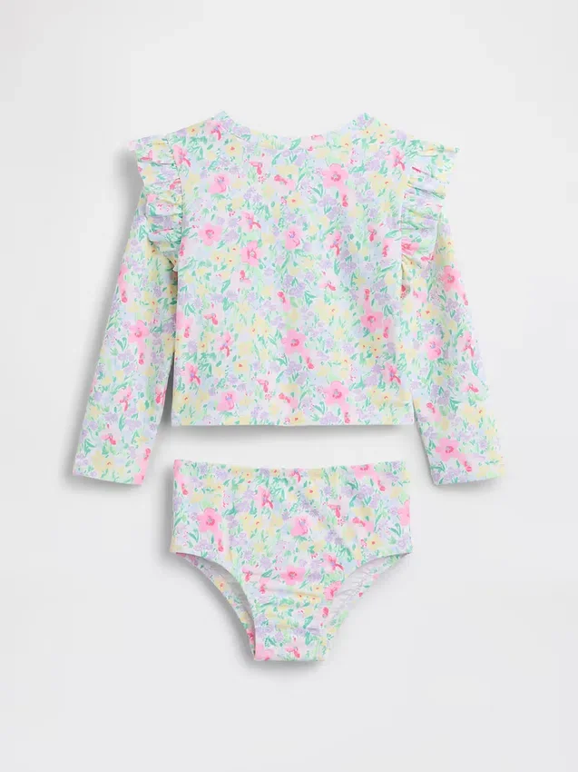 Costume da bagno a due pezzi con rash guard per neonato & bebè