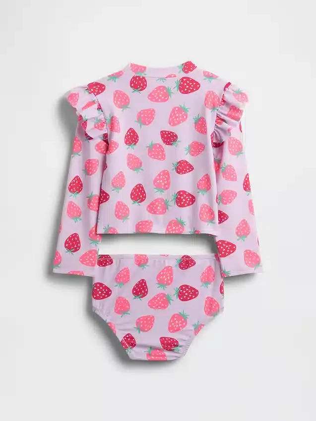 Costume da bagno a due pezzi con rash guard per neonato & bebè