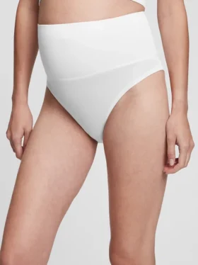 Costume da bagno a due pezzi elasticizzato a vita alta per la premaman e il post-parto