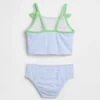 Costume da bagno a due pezzi in fantasia a quadretti ciliegia per neonato & bebè