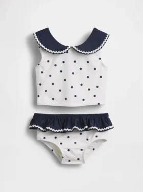Costume da bagno a due pezzi in stile marinaro per neonato & bebè