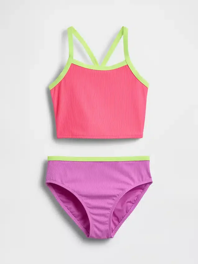 Costume da bagno a due pezzi tankini per bambini