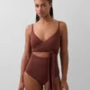 Costume da bagno a fascia con cut-out