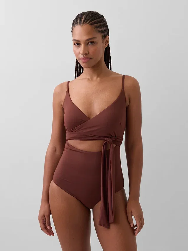 Costume da bagno a fascia con cut-out