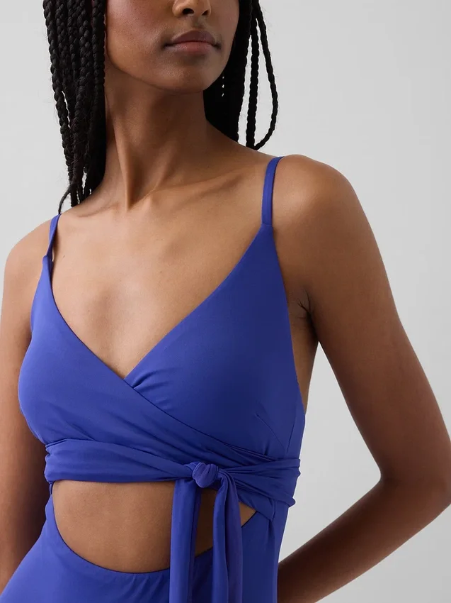 Costume da bagno a fascia con cut-out