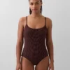 Costume da bagno con scollo rotondo