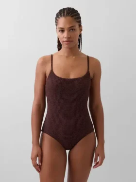 Costume da bagno con scollo rotondo