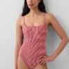 Costume da bagno con scollo rotondo