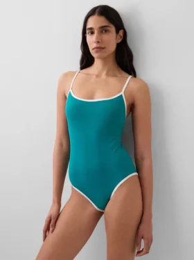 Costume da bagno con scollo rotondo