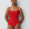 Costume da bagno con scollo rotondo