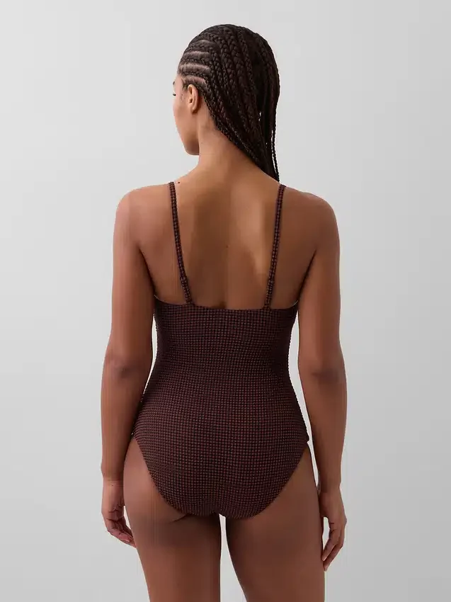 Costume da bagno con scollo rotondo
