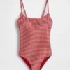 Costume da bagno con scollo rotondo