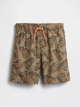 Costume da bagno da bambino da 5" in tessuto riciclato