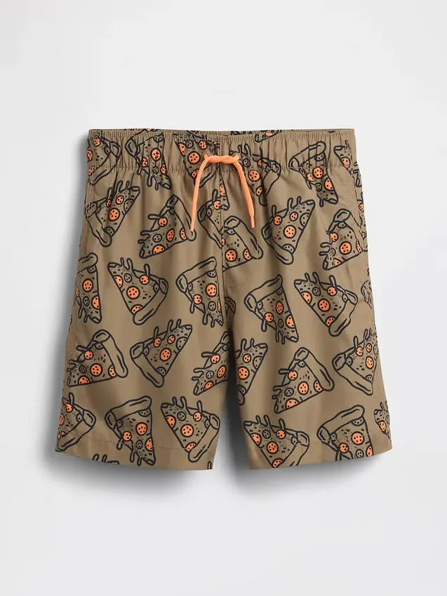 Costume da bagno da bambino da 5" in tessuto riciclato