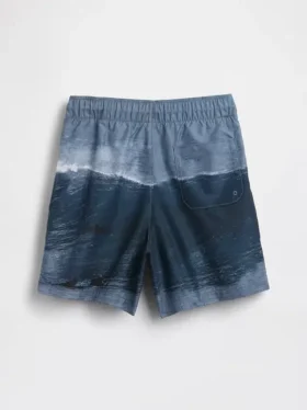 Costume da bagno da bambino da 5″ in tessuto riciclato